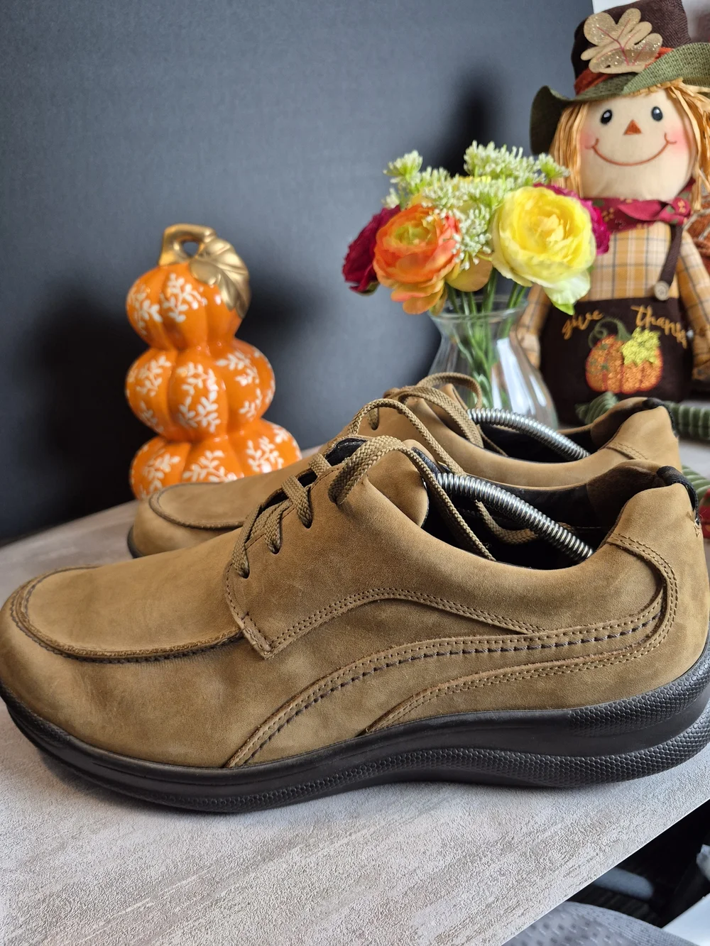 SAS Mens, Casual Suede Lace-Up Shoes in Brown.Size 12m.